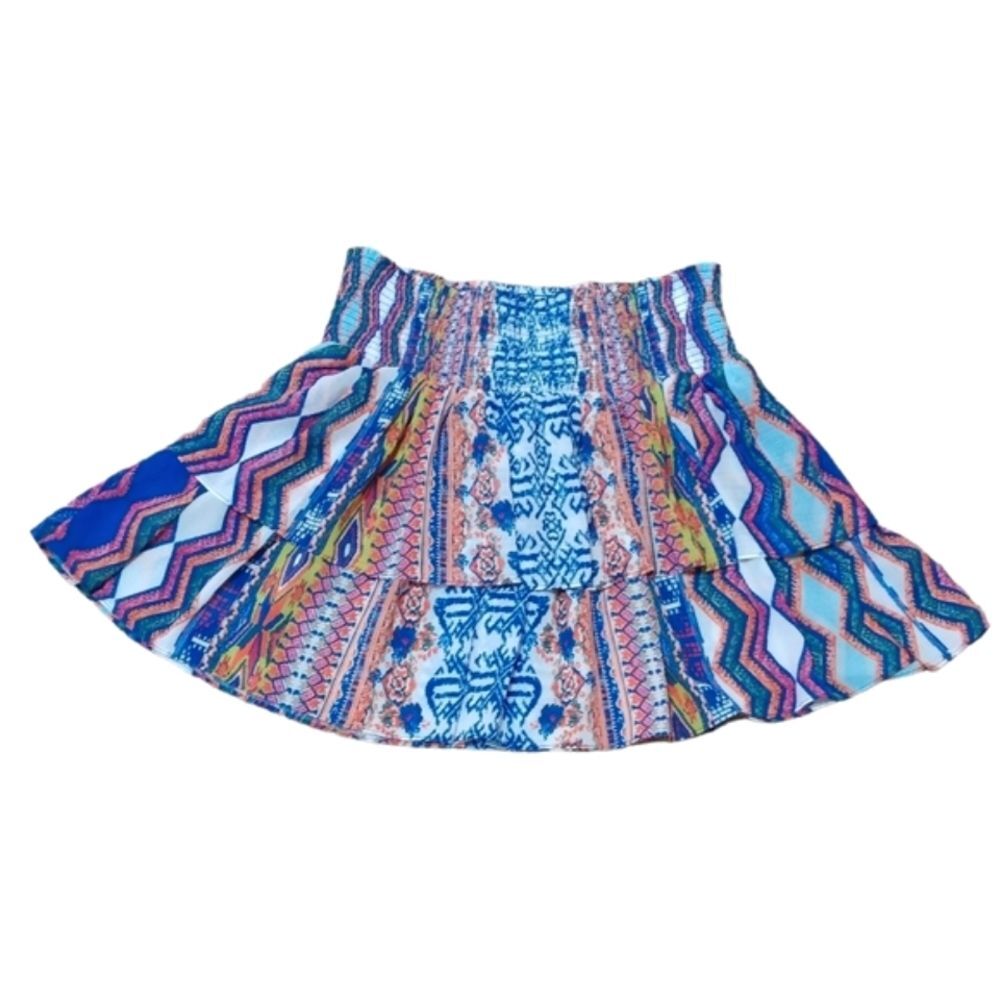 NWT RAMY BROOK Tiered Ruffle Mini Skirt SIZE XS